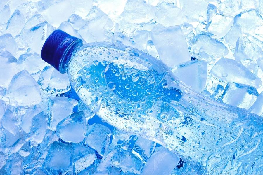 Frozen Bottle of Water