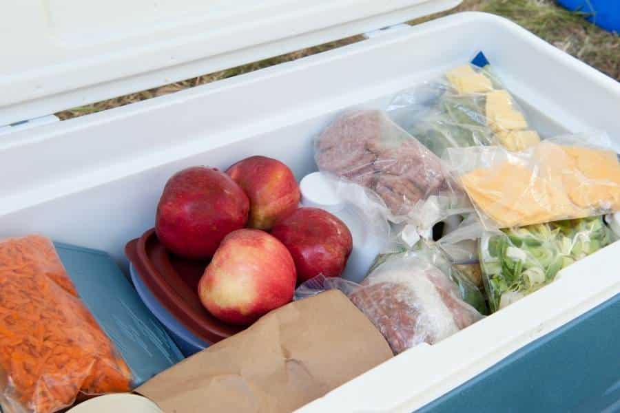 Cooler Stocked with Food