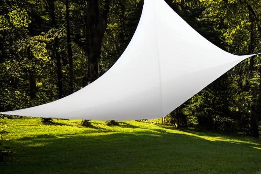 Sunshade Sail at Campsite
