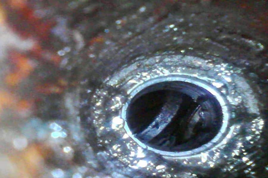 Borescope Going down Pipe