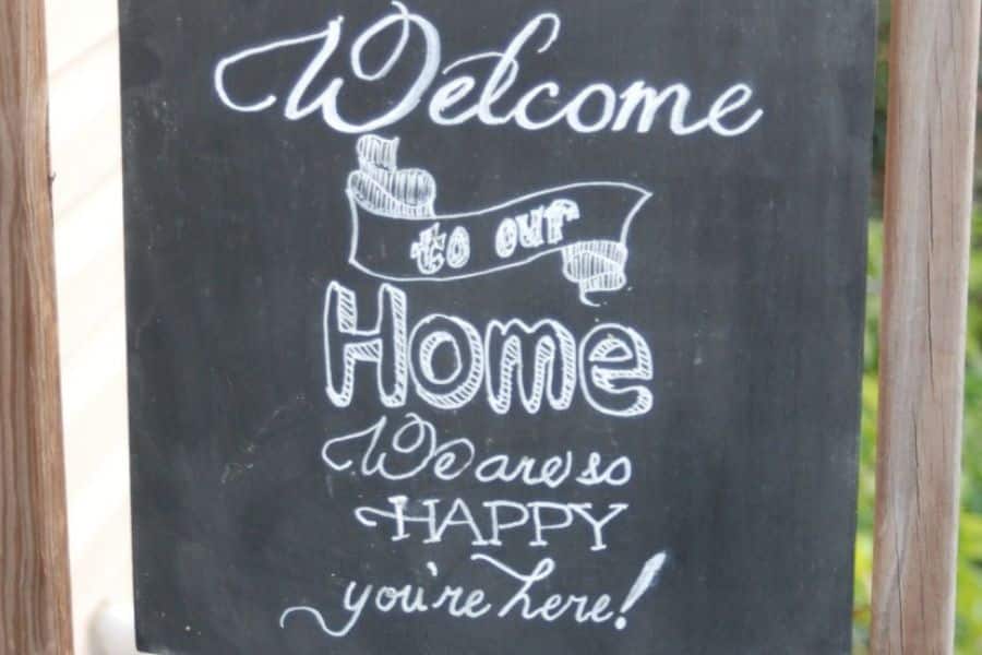 Chalkboard DIY Camping Sign