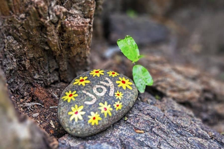 Painted Stone Signs for Campsites