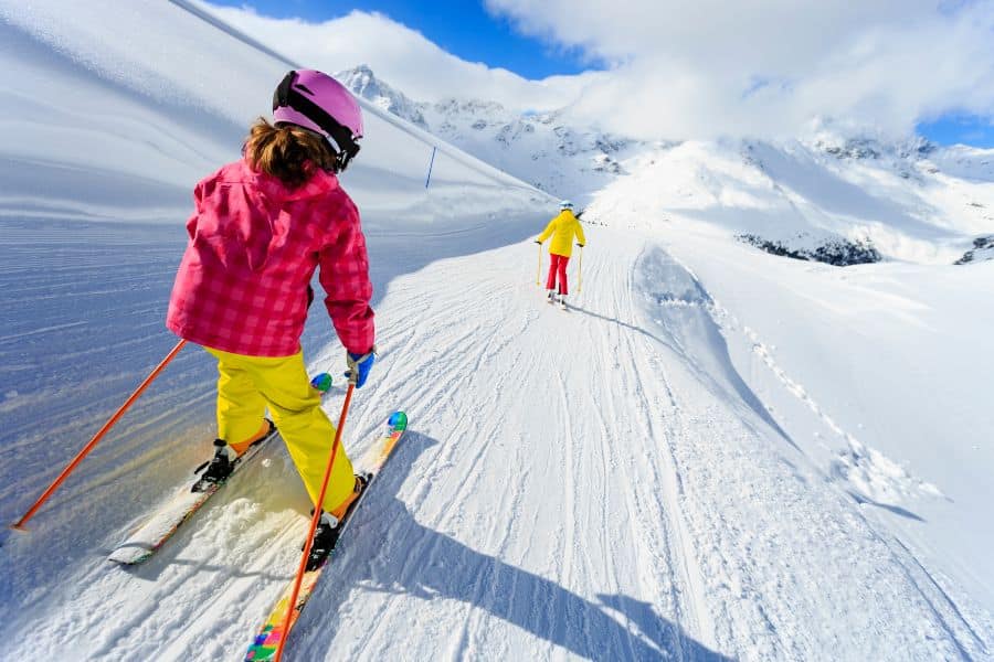 Cross Country Skiing While Camping