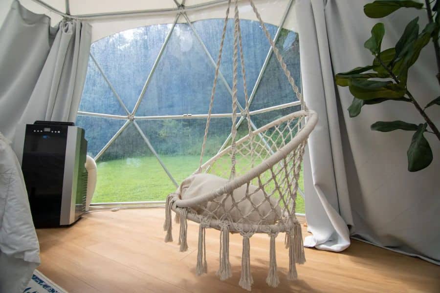 Interior of the Glamping Domes