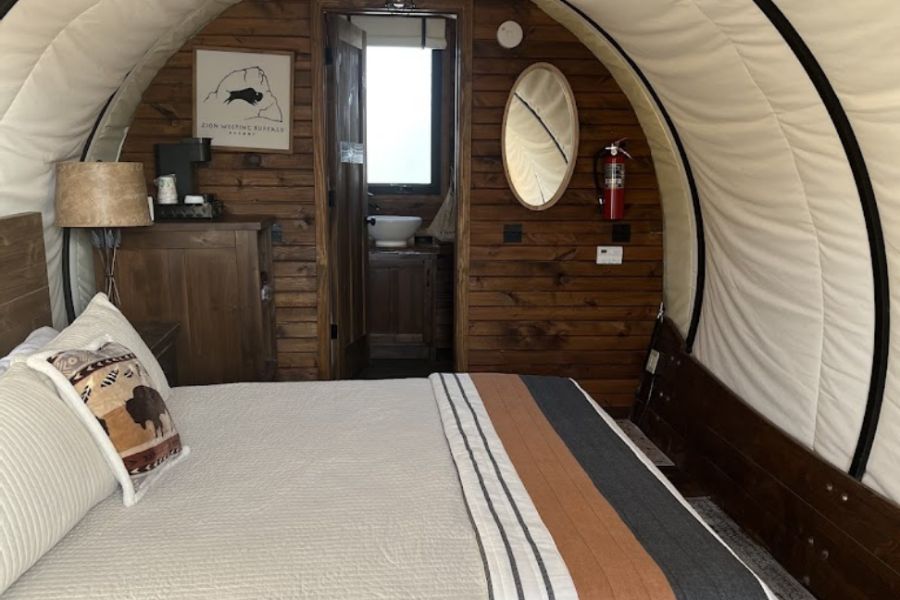 Interior of Covered Wagon