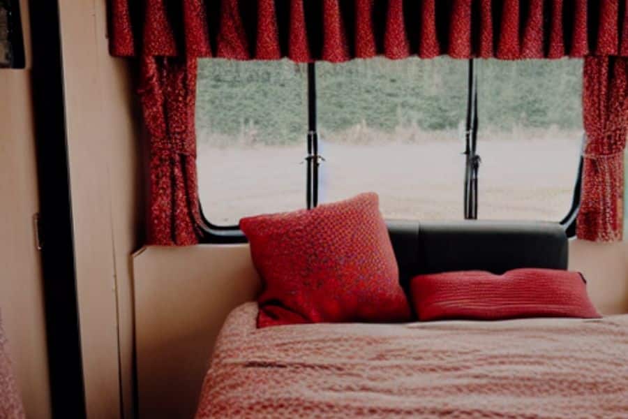 Retro Curtains in RV Camper