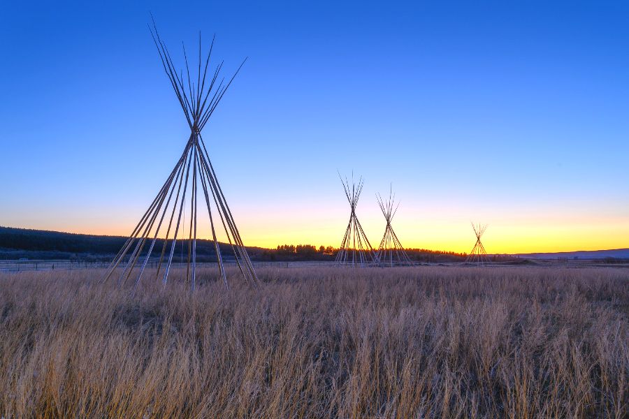 Typical Tipi Structure of Poles