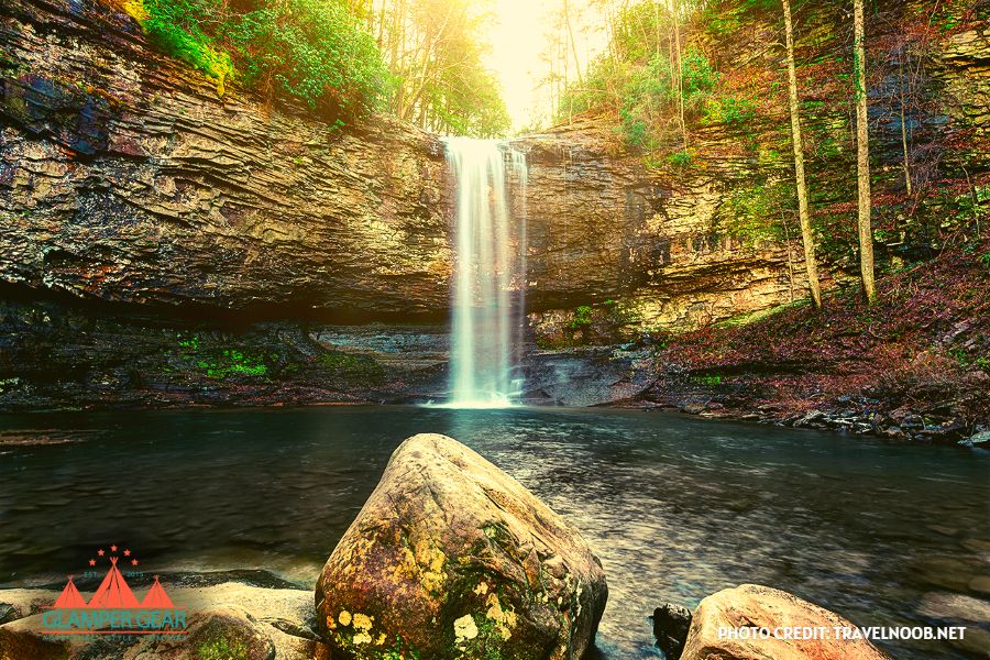 Cherokee Falls - Cloudland Canyon GA. Definitely one of the best RV watering holes.
