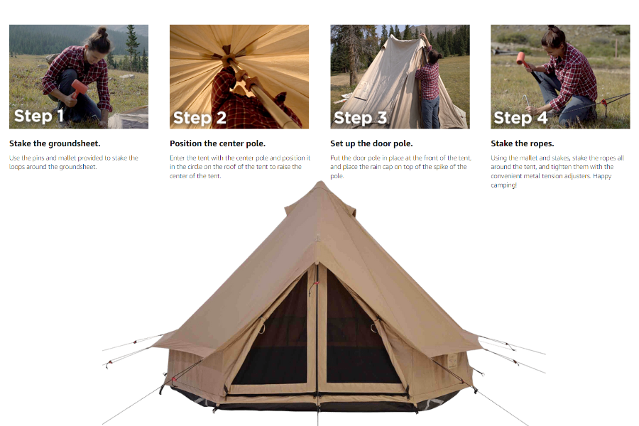 Setup the White Duck Regatta Bell Tent