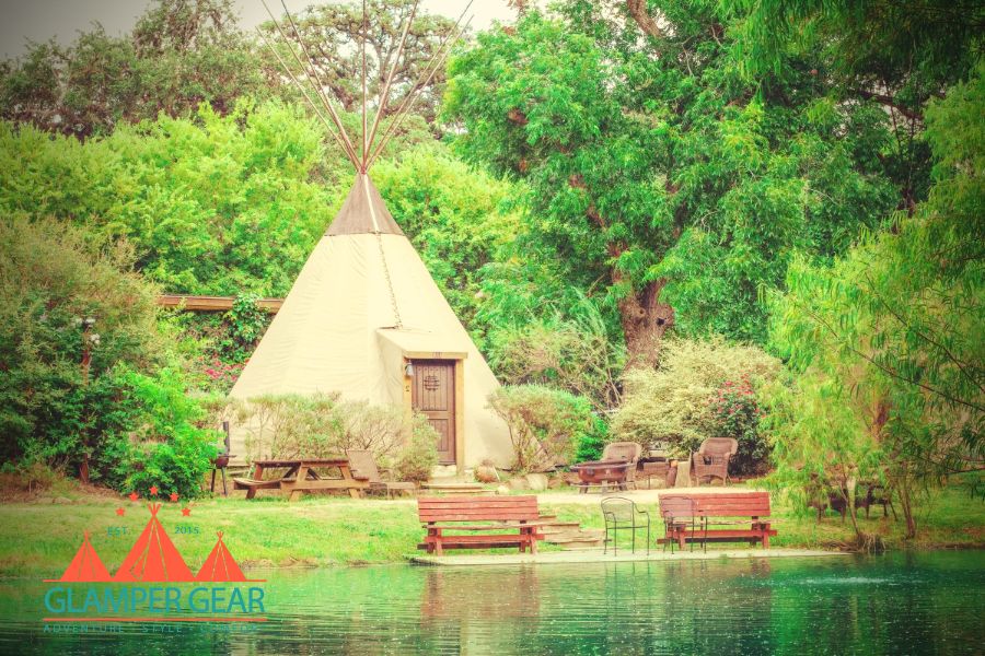 Teepees at Geronimo Creek