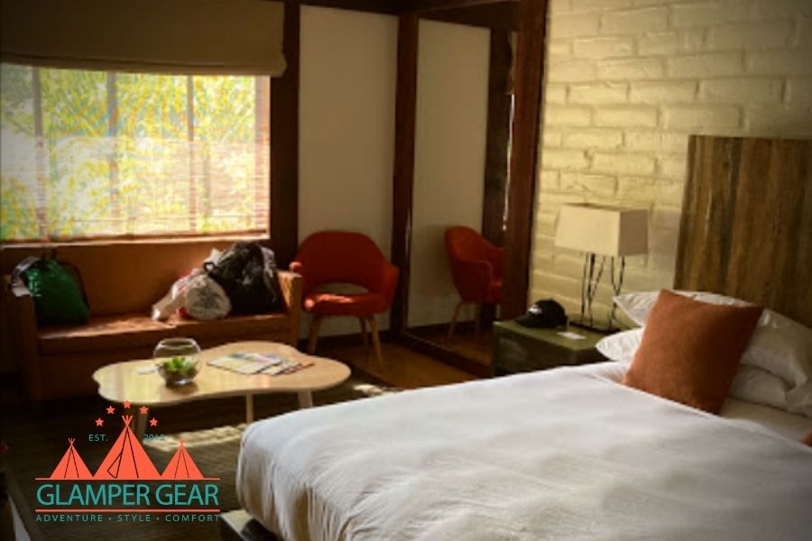 Interior of the Luxury Cabins at Glen Oaks