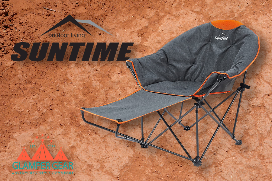 Suntime Oversized Padded Moon Folding Chair