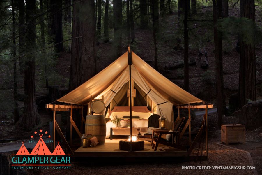 Ventana Big Sur Glamping Tent in the Woods
