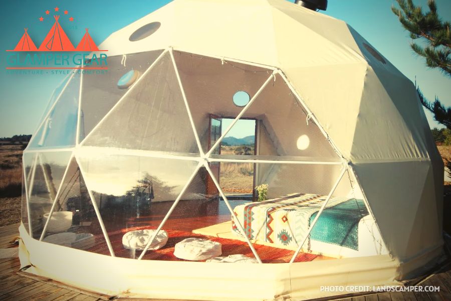 26 Foot Geodesic Dome Luxurious Camping Tent