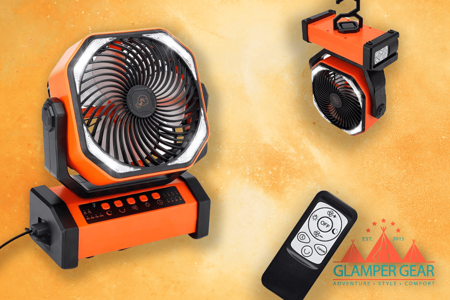 Coolest Camp Gear Fan and LED Combo