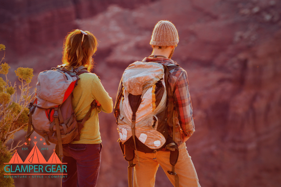 Couple Hiking in the Mountains