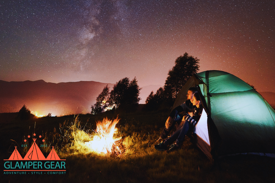 Couple Night Time Camping Activities