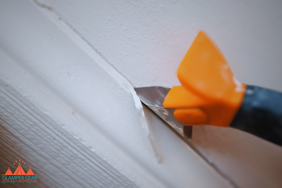 Removing Caulking from RV Ceiling