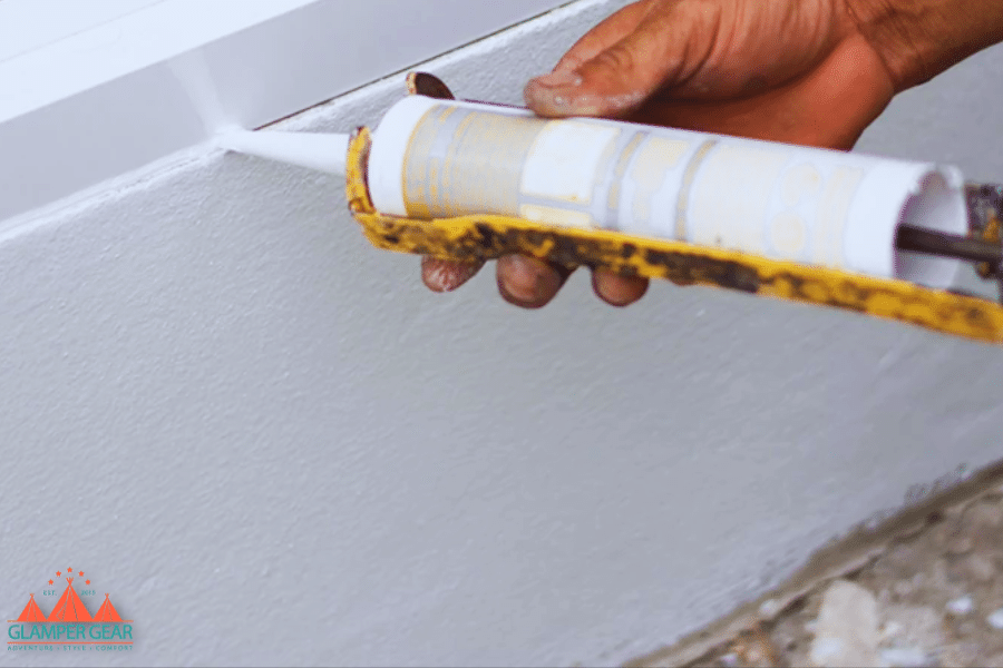 Running a Bead of Caulk