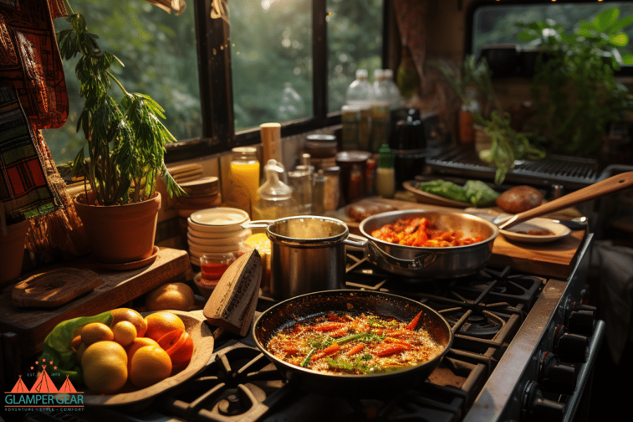 Cooking on RV Stove