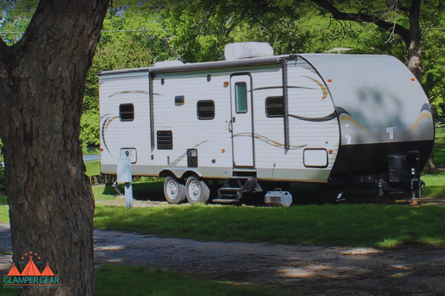 RV Parked in the Shade