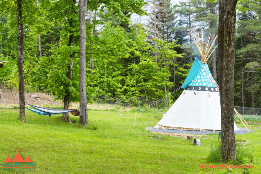 Tipi Retreat on The Wild Farm Glamping in Vermont