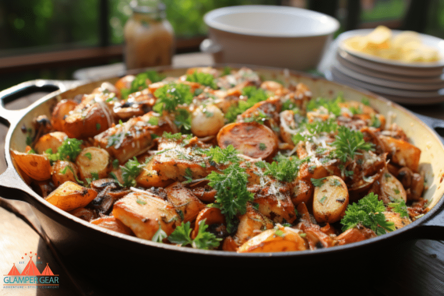 Chicken and Potatoes Dutch Oven Delight