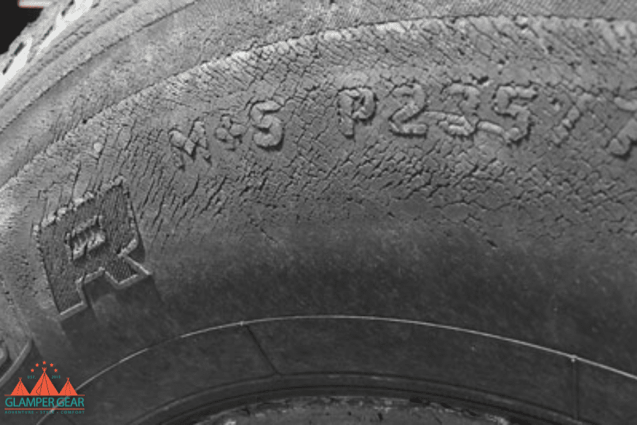 Cracked Sidewall on Dry Rotted Tire