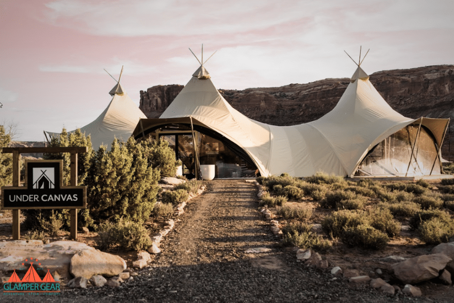Exterior of the Tents at Under Canvas in Moab