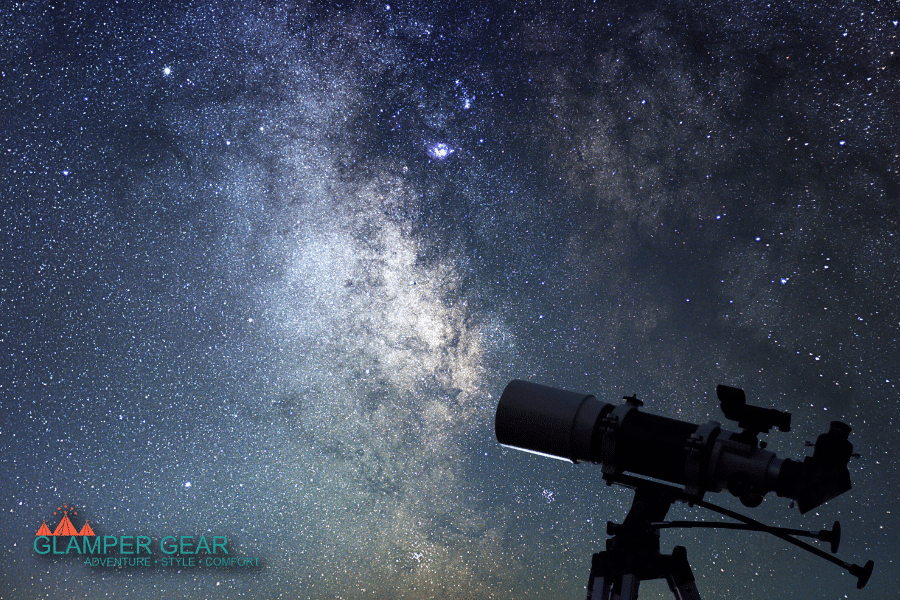 Telescope Looking at Night Sky