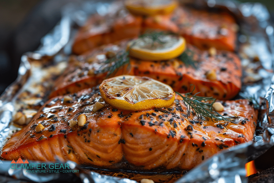 Foil Packet Lemon Dill Salmon