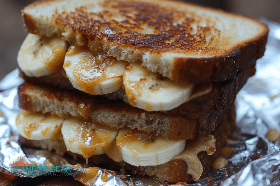 Peanut Butter and Banana Sandwiches