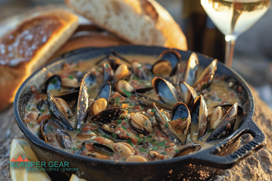 Smoky Campfire Mussels