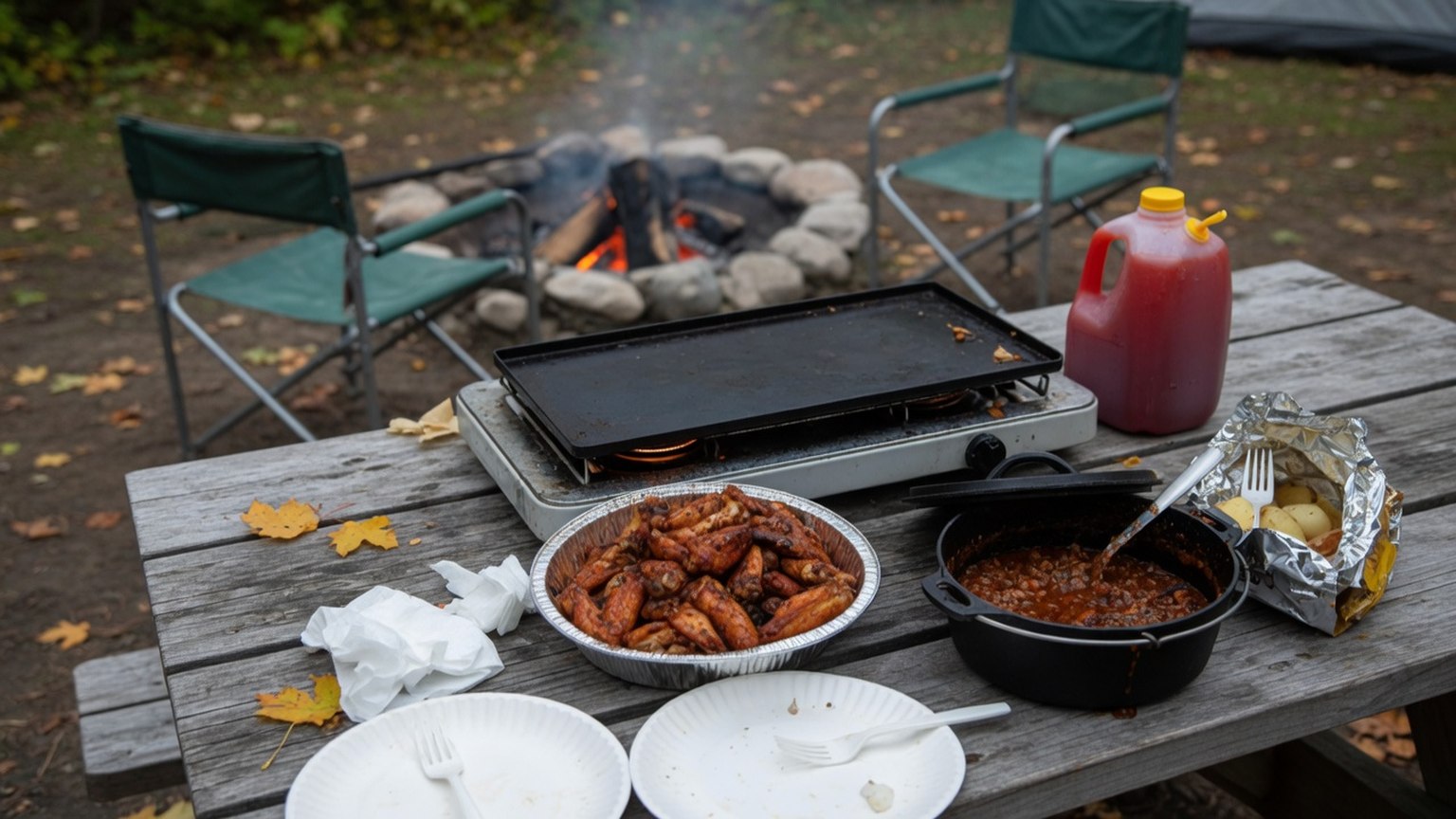 Campfire Tailgate: Easy Game-Day Food for Fall Camping