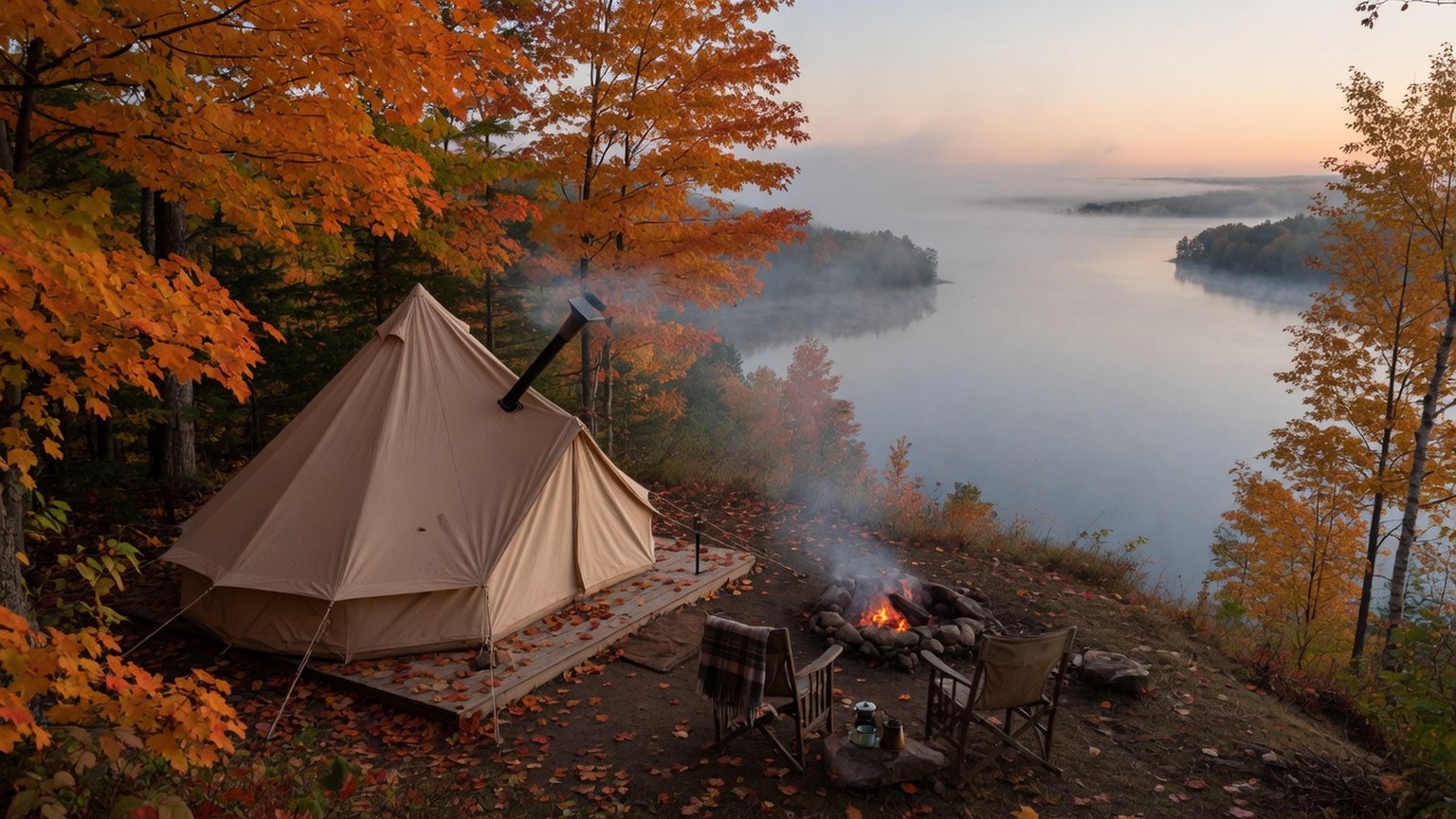 Great Lakes Fall Color: Where to Glamp in the Upper Midwest